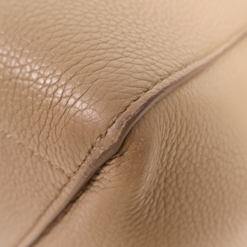 CELINE 牛皮皮革Sangle Bucket Large金扣肩背袋-5