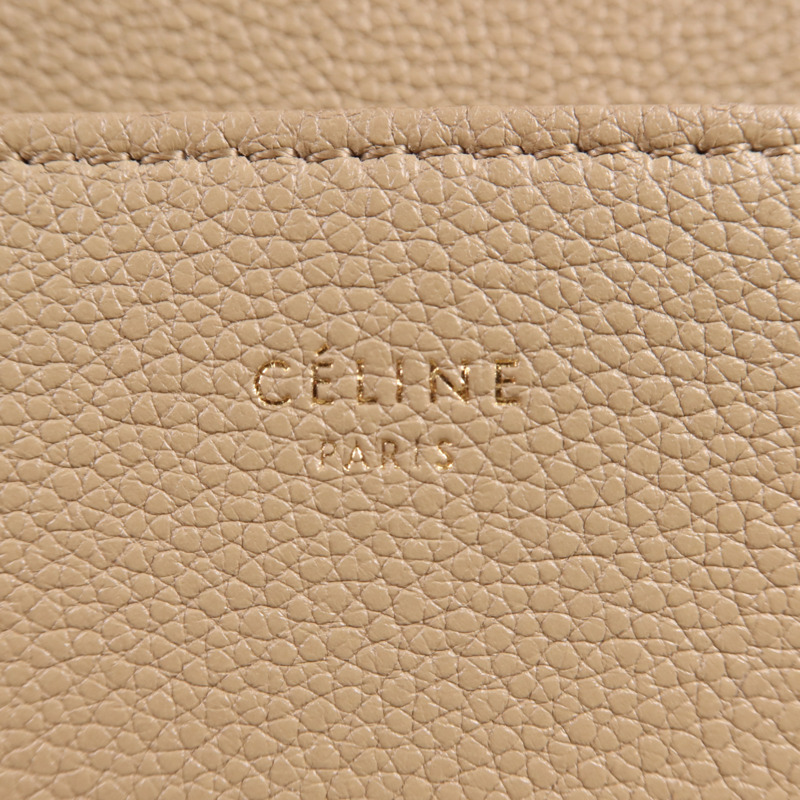 CELINE 牛皮皮革Sangle Bucket Large金扣肩背袋-10