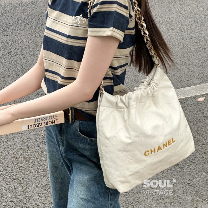 25年7月新光三越購證 #離櫃閒置全配 香奈兒白金22bag垃圾袋小號 #專櫃20多萬🔥-2