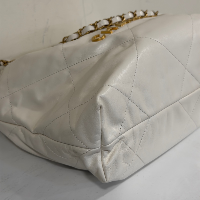 25年7月新光三越購證 #離櫃閒置全配 香奈兒白金22bag垃圾袋小號 #專櫃20多萬🔥-11