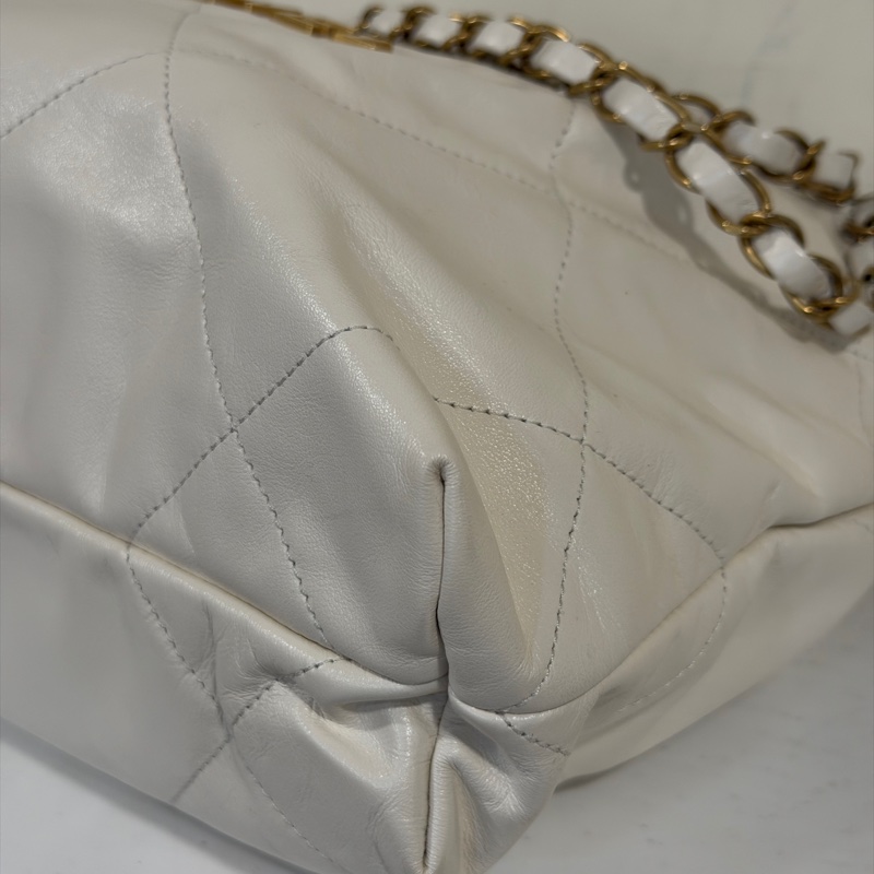 25年7月新光三越購證 #離櫃閒置全配 香奈兒白金22bag垃圾袋小號 #專櫃20多萬🔥-12