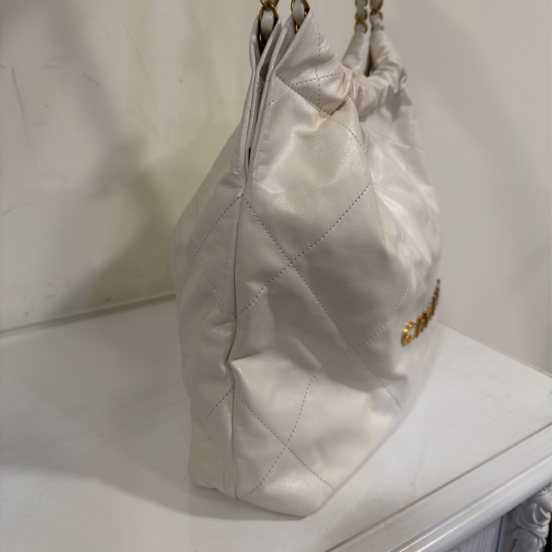 25年7月新光三越購證 #離櫃閒置全配 香奈兒白金22bag垃圾袋小號 #專櫃20多萬🔥-13