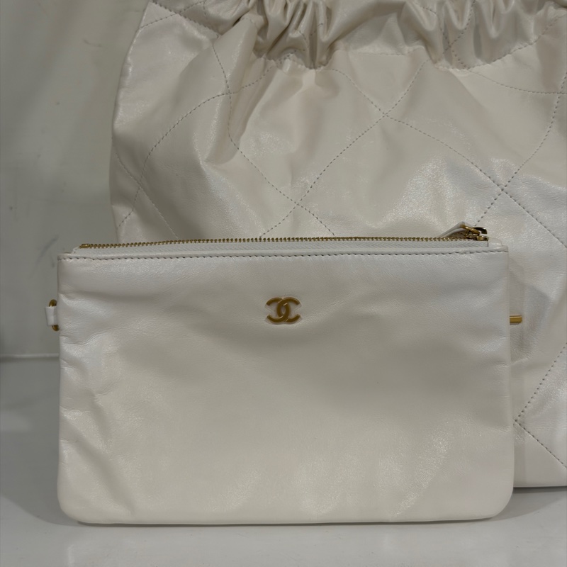 25年7月新光三越購證 #離櫃閒置全配 香奈兒白金22bag垃圾袋小號 #專櫃20多萬🔥-20