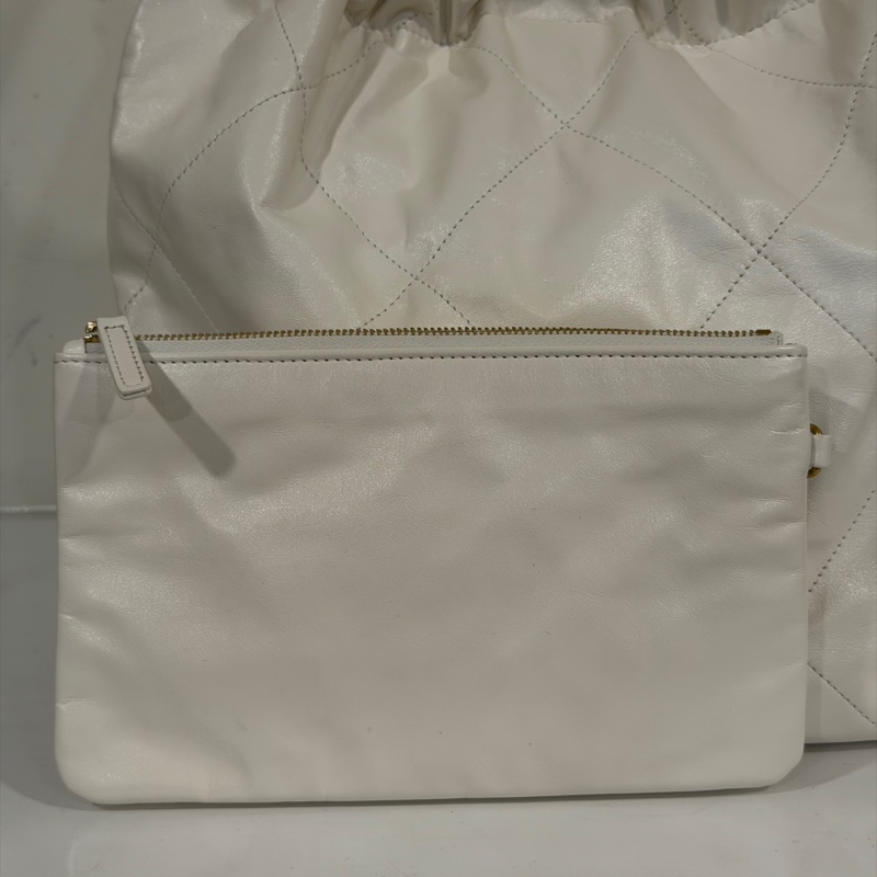 25年7月新光三越購證 #離櫃閒置全配 香奈兒白金22bag垃圾袋小號 #專櫃20多萬🔥-21