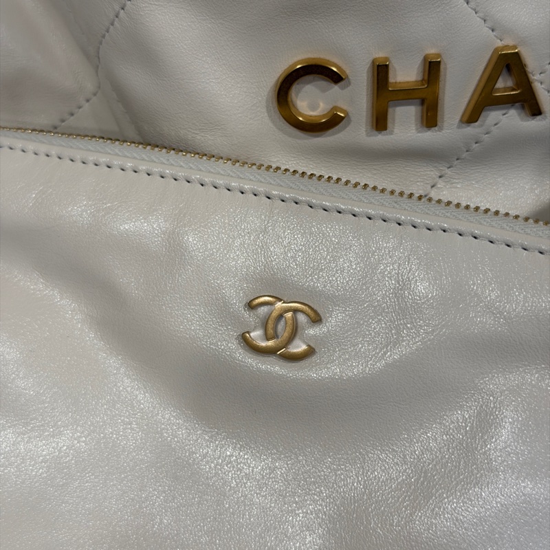 25年7月新光三越購證 #離櫃閒置全配 香奈兒白金22bag垃圾袋小號 #專櫃20多萬🔥-23