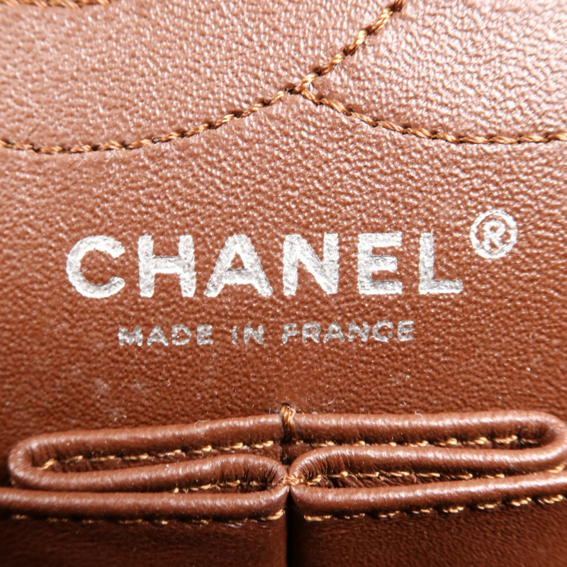 CHANEL 牛皮皮革2.55銀扣鏈帶肩背袋-10