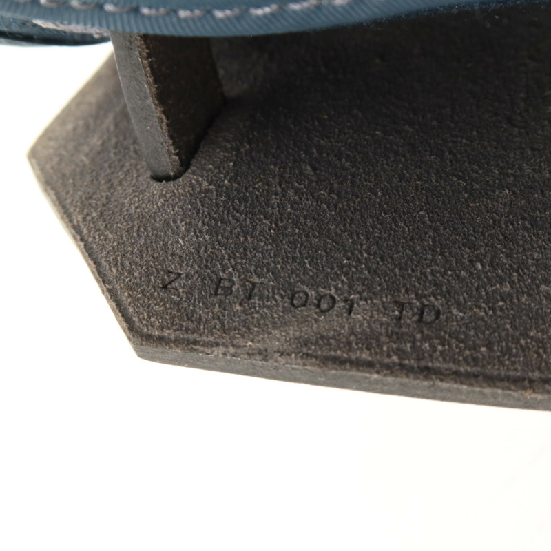 HERMES 帆布Herbag PM銀扣手挽肩背兩用袋Bleu Ocean-10