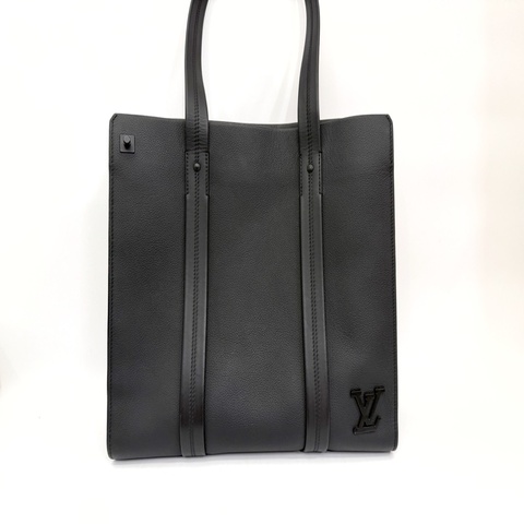 LV 黑牛皮黑釦Take Off肩背托特包M57308