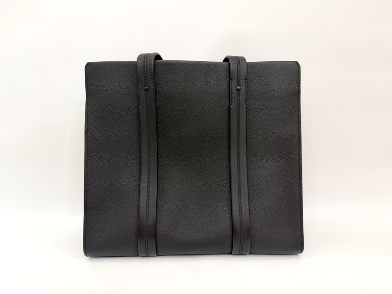 LV 黑牛皮黑釦Take Off肩背托特包M57308-1