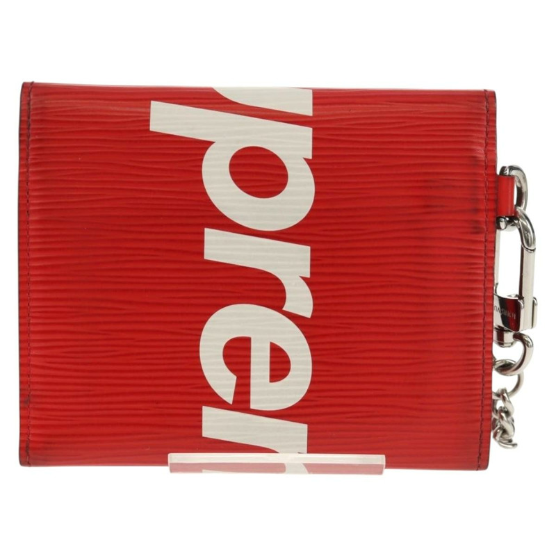 【日本直送】路易威登 Epi LV × Supreme 鏈條迷你皮夾 紅色 M67755 LV 正品 140687M-2