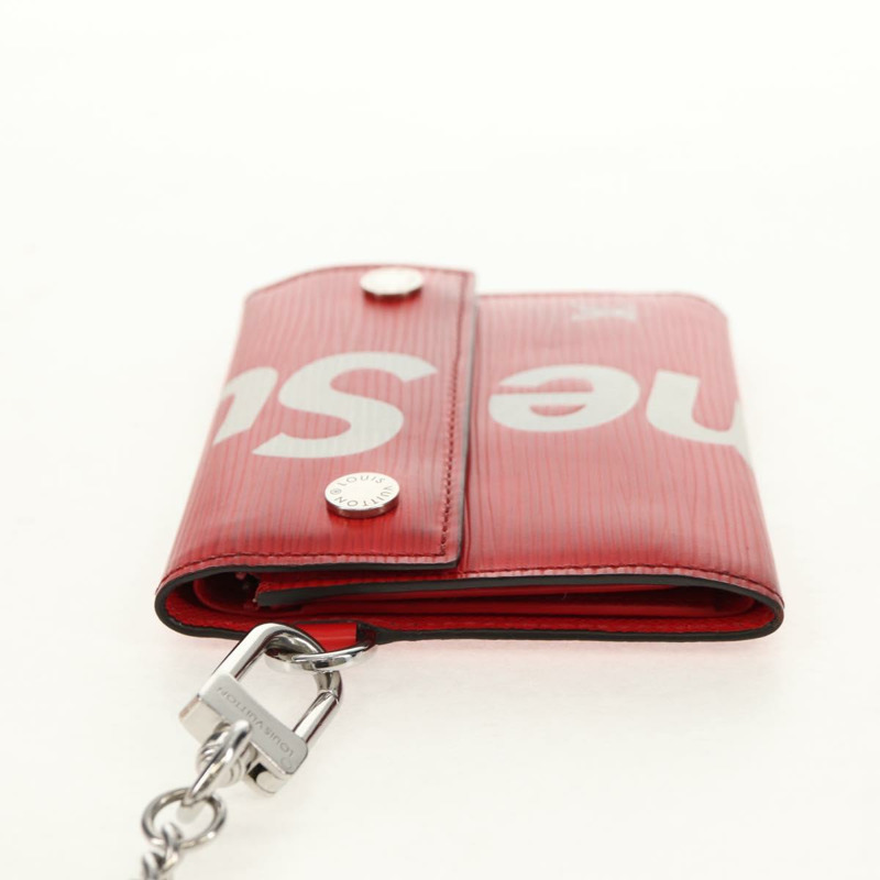 【日本直送】路易威登 Epi LV × Supreme 鏈條迷你皮夾 紅色 M67755 LV 正品 140687M-5