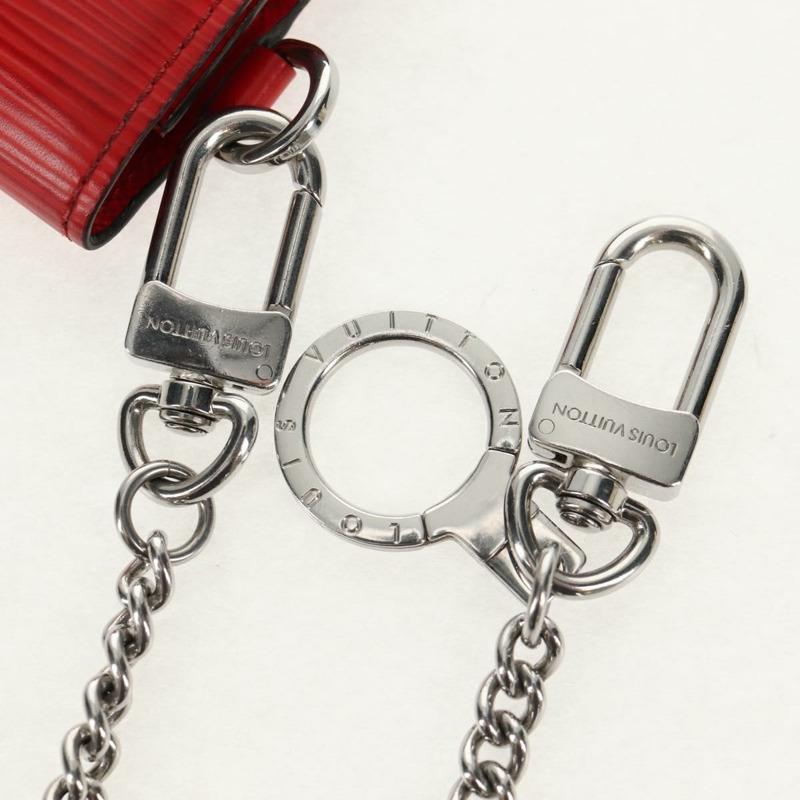 【日本直送】路易威登 Epi LV × Supreme 鏈條迷你皮夾 紅色 M67755 LV 正品 140687M-13