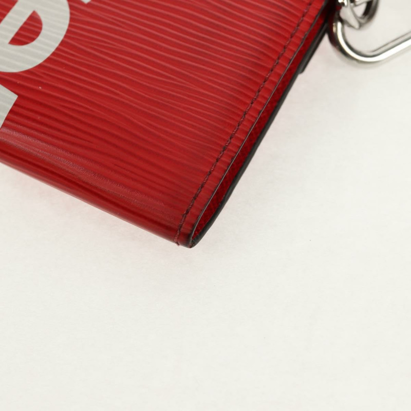【日本直送】路易威登 Epi LV × Supreme 鏈條迷你皮夾 紅色 M67755 LV 正品 140687M-18
