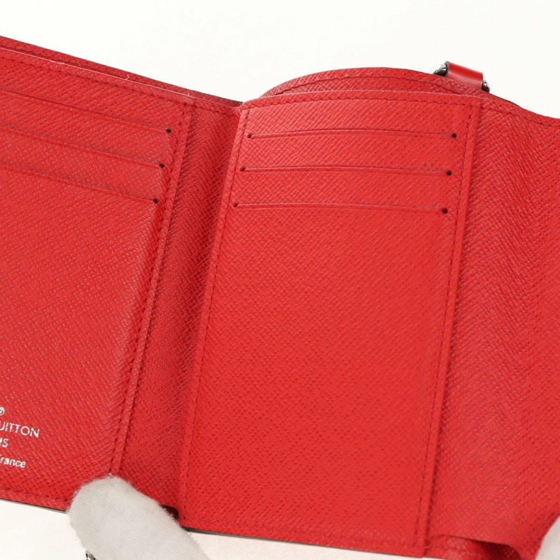 【日本直送】路易威登 Epi LV × Supreme 鏈條迷你皮夾 紅色 M67755 LV 正品 140687M-21