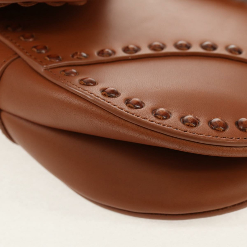 【日本直送】Christian Dior 馬鞍包 肩背包 皮革 米色 正品 121361M-15