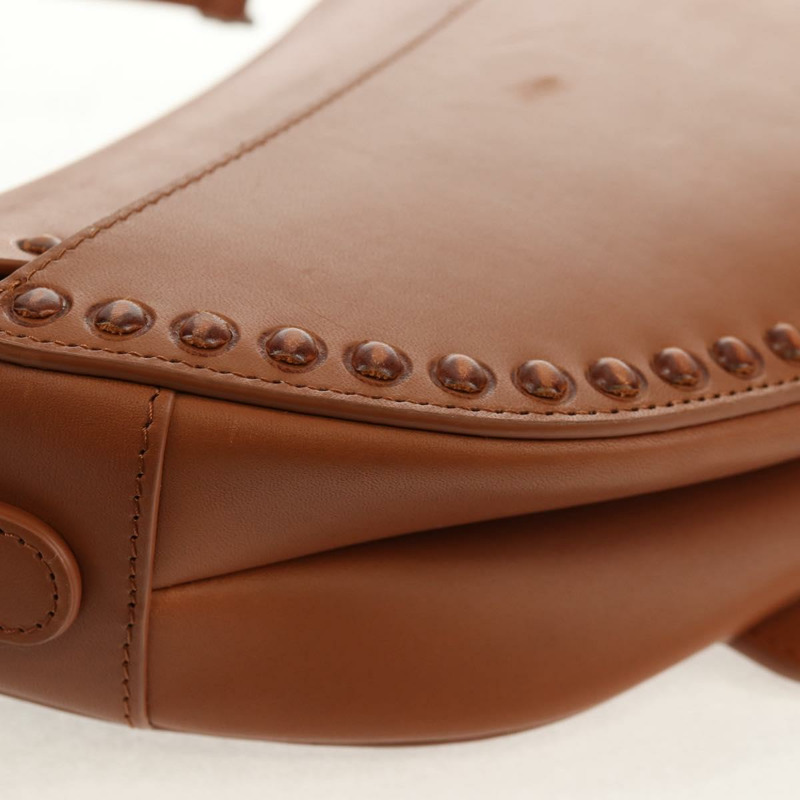 【日本直送】Christian Dior 馬鞍包 肩背包 皮革 米色 正品 121361M-17