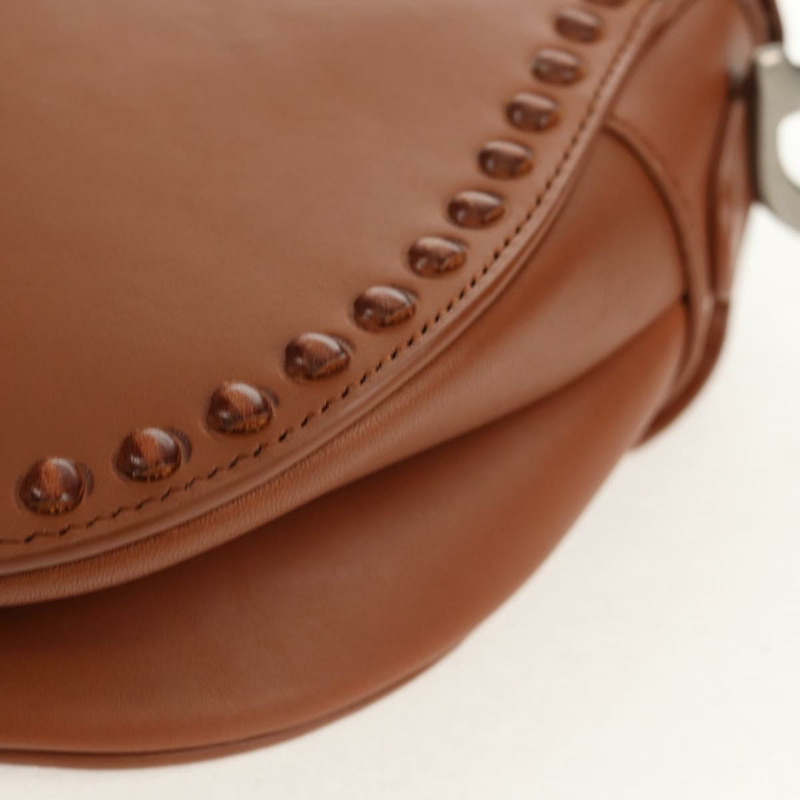 【日本直送】Christian Dior 馬鞍包 肩背包 皮革 米色 正品 121361M-18