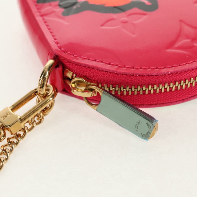 【日本直送】路易威登 Vernis Rose Porte Monnaie Chapeau 零錢包 M93690 正品 128525M-8