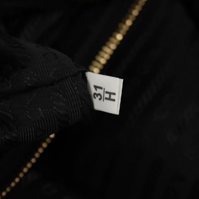 【日本直送】PRADA 尼龍雙肩托特包 黑色 金色 Auth am9548V-10