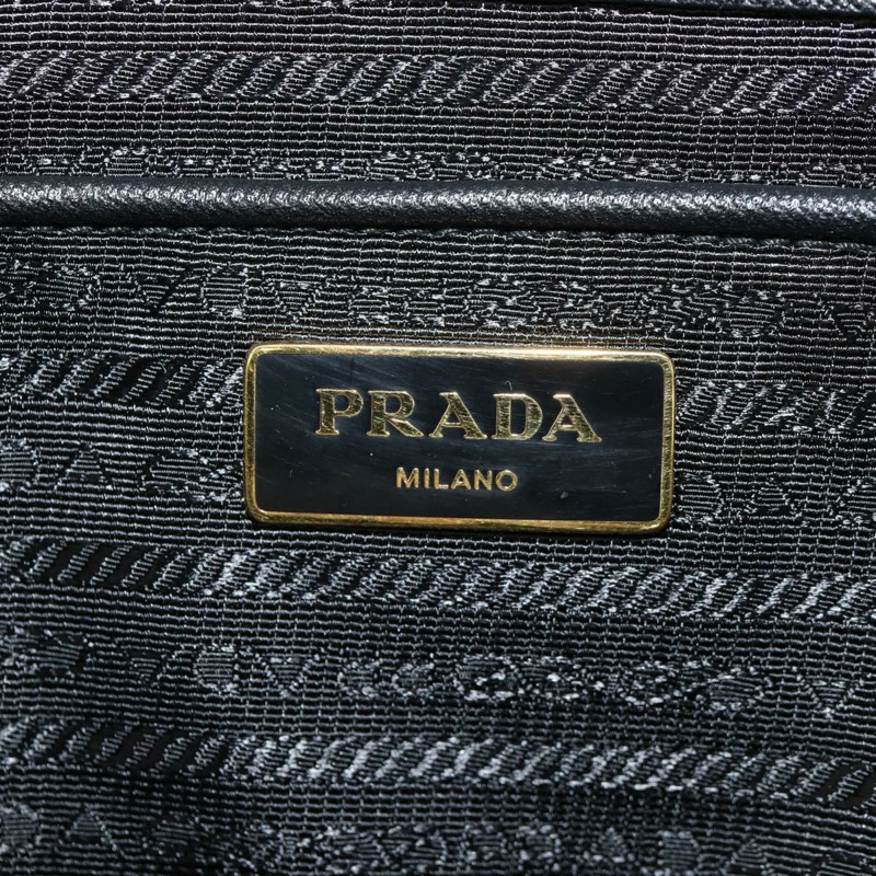 【日本直送】PRADA 尼龍雙肩托特包 黑色 金色 Auth am9548V-22