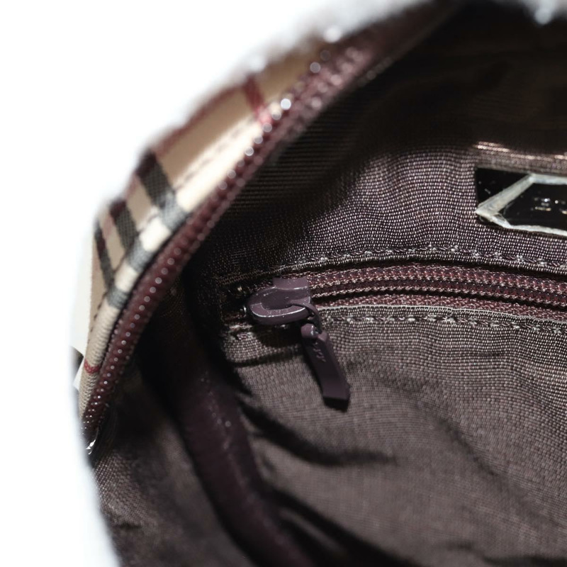 【日本直送】BURBERRY Nova 格紋帆布單肩包 米色 銀色 正品 am9514V-24