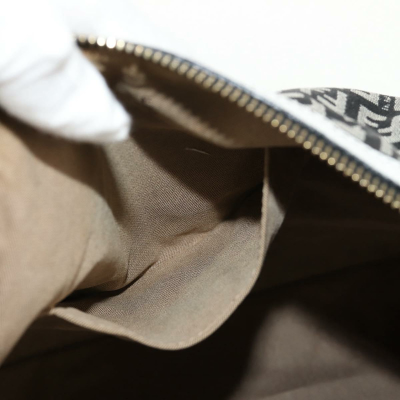 【日本直送】FENDI Zucchino帆布單肩包 黑色金色 Auth am9520V-23