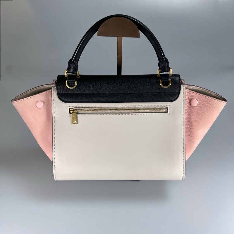 CELINE  粉拚黑Trapaze Bag鞦韆-1