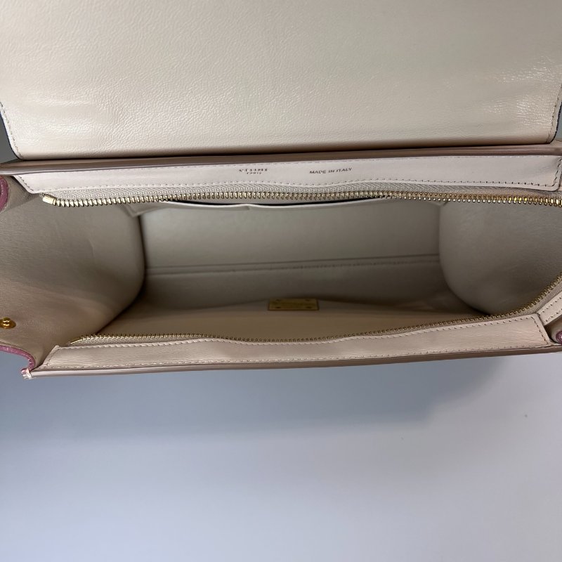 CELINE  粉拚黑Trapaze Bag鞦韆-5