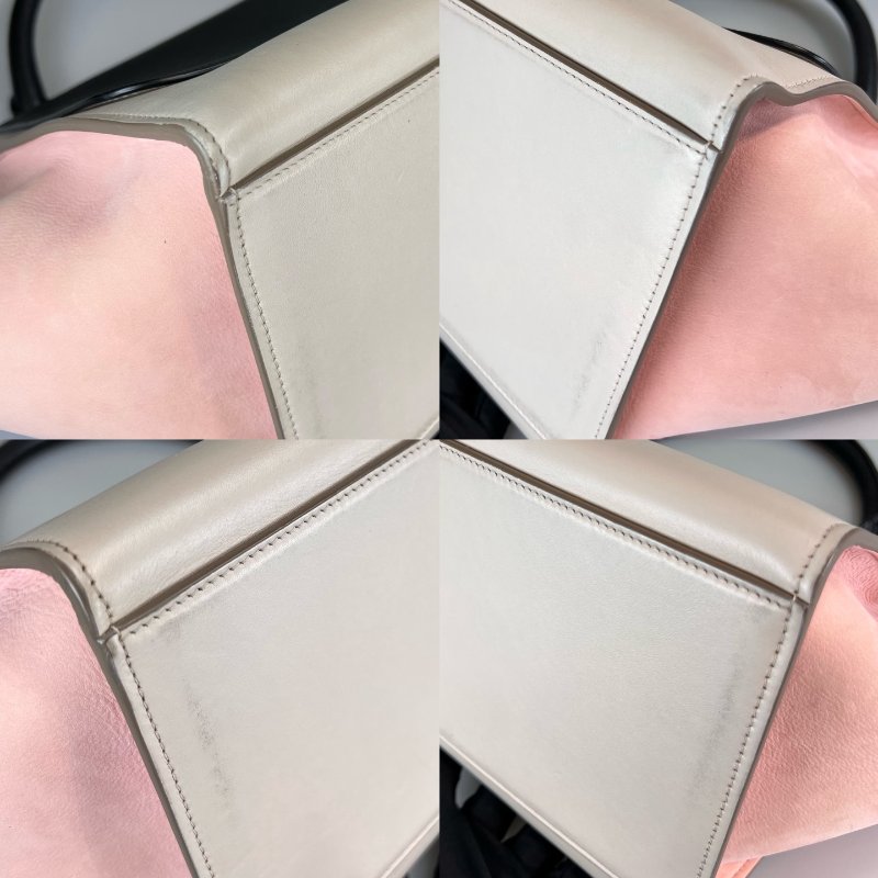 CELINE  粉拚黑Trapaze Bag鞦韆-12