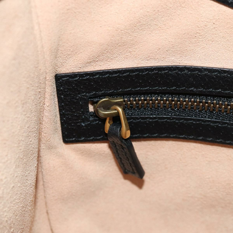 【日本直送】GUCCI Web Sherry Line 手提包 皮革 兩用 黑色 金色 505342 正品 148828M-27