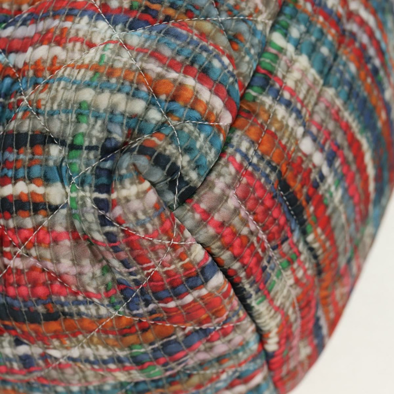 【日本直送】香奈兒 Cococoon 托特包 尼龍 白色 銀色 CC 標誌 Auth 148203V-15