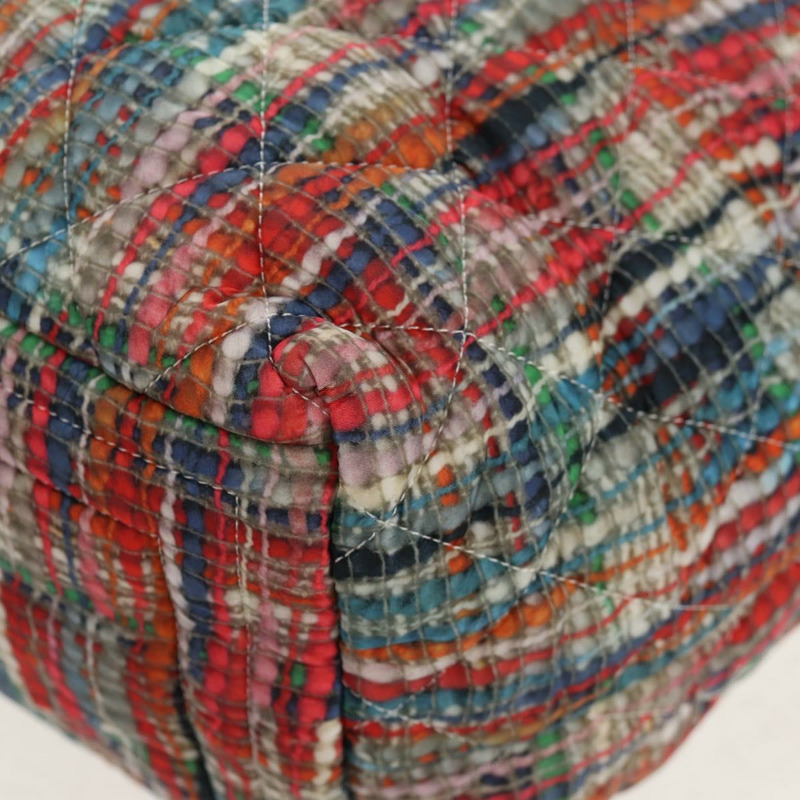 【日本直送】香奈兒 Cococoon 托特包 尼龍 白色 銀色 CC 標誌 Auth 148203V-18