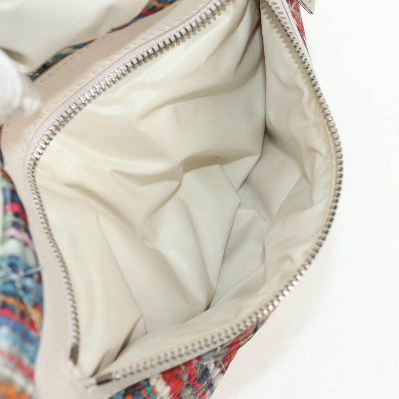 【日本直送】香奈兒 Cococoon 托特包 尼龍 白色 銀色 CC 標誌 Auth 148203V-22