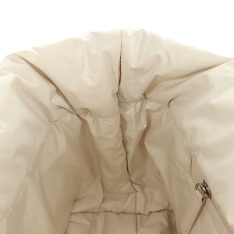 【日本直送】香奈兒 Cococoon 托特包 尼龍 白色 銀色 CC 標誌 Auth 148203V-25