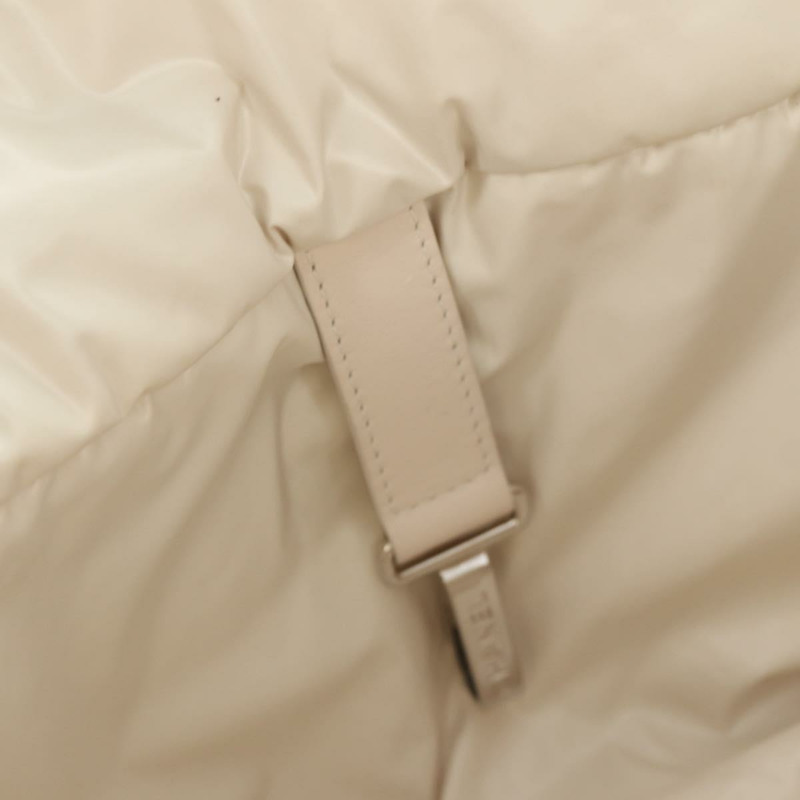 【日本直送】香奈兒 Cococoon 托特包 尼龍 白色 銀色 CC 標誌 Auth 148203V-26