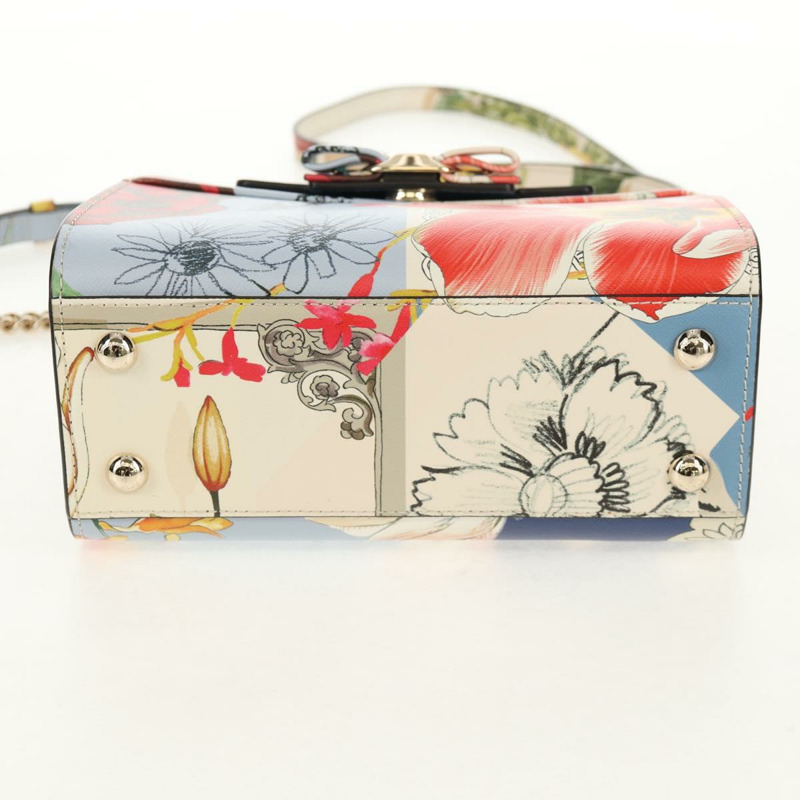 【日本直送】Salvatore Ferragamo Vala 手提包 皮革 2way Multicolor Gold Auth 145624V-4