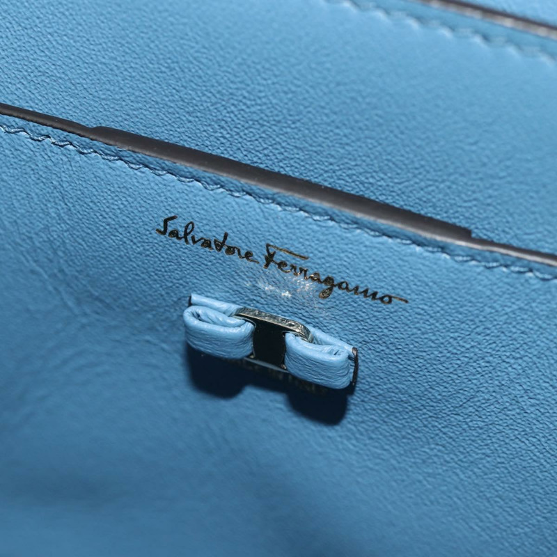 【日本直送】Salvatore Ferragamo Vala 手提包 皮革 2way Multicolor Gold Auth 145624V-21