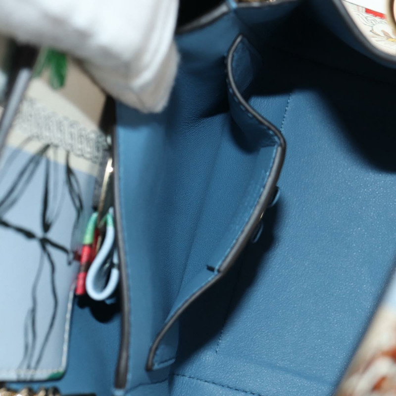 【日本直送】Salvatore Ferragamo Vala 手提包 皮革 2way Multicolor Gold Auth 145624V-24