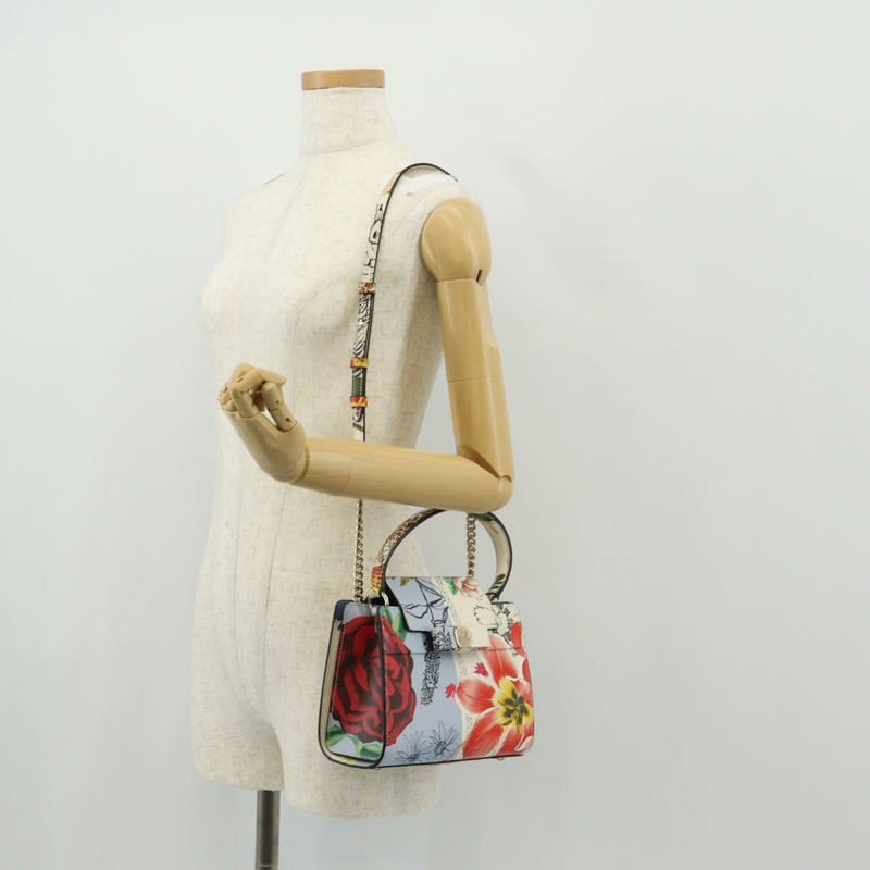 【日本直送】Salvatore Ferragamo Vala 手提包 皮革 2way Multicolor Gold Auth 145624V-25