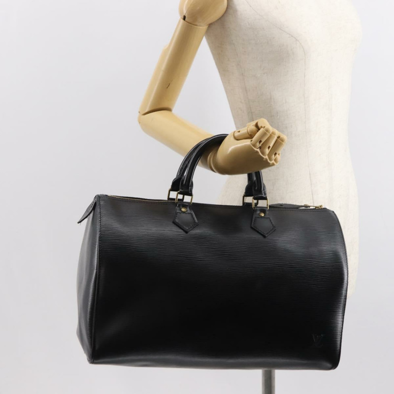 【日本直送】路易威登 Epi Speedy 35 手提包 黑色 M42992 LV 正品 150584V-21