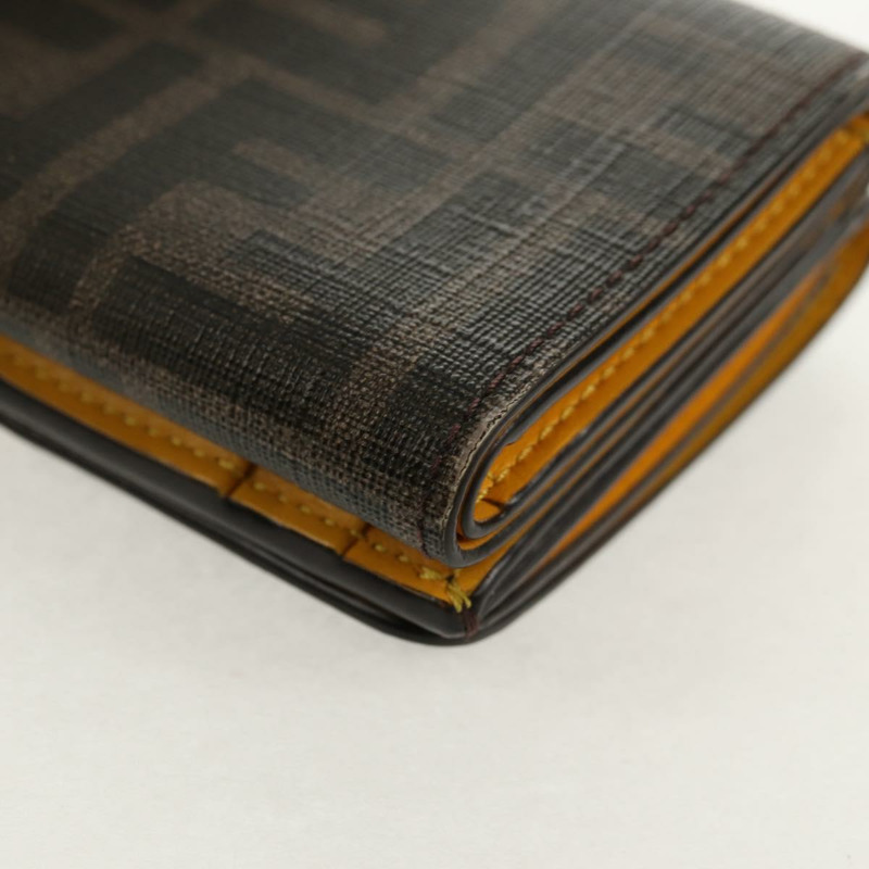 【日本直送】FENDI Zucca 帆布緊湊型皮夾 PVC FENDI x FRGMT x POKMON 黑色正品 150605M-16