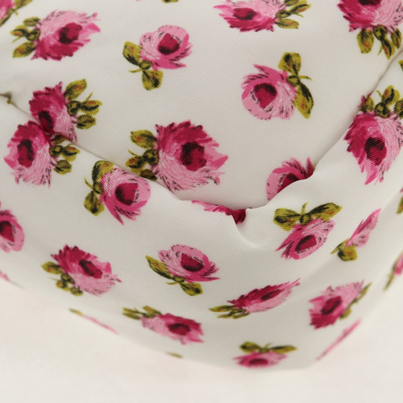 【日本直送】PRADA 花卉手提包 尼龍 兩用 白色 粉紅色 銀色 1BA359 正品 yk19751M-15