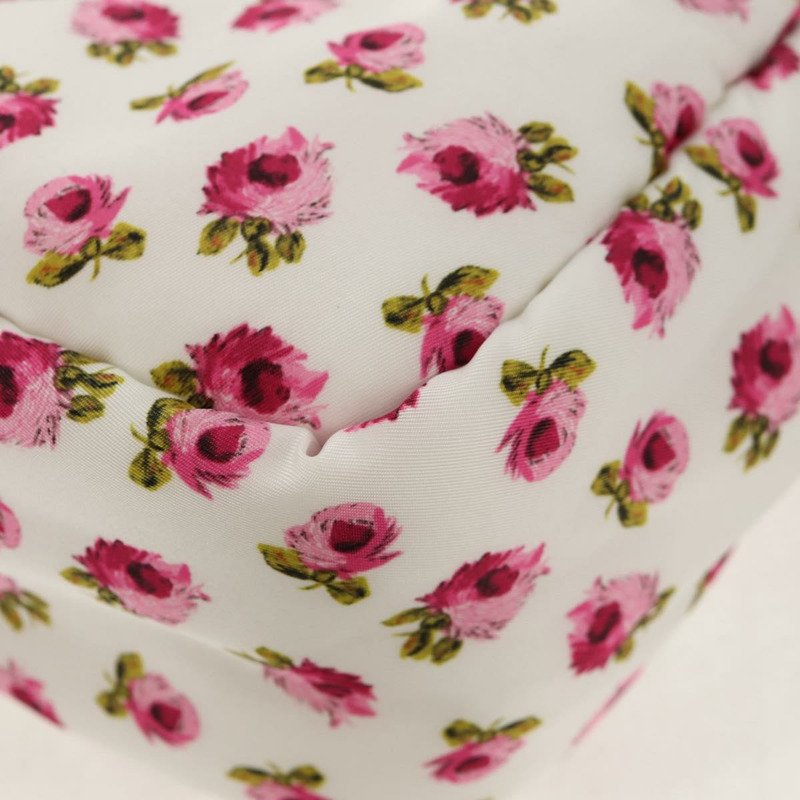 【日本直送】PRADA 花卉手提包 尼龍 兩用 白色 粉紅色 銀色 1BA359 正品 yk19751M-16