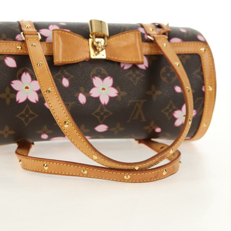 【日本直送】路易威登 Monogram Cherry Blossom Papillon GM 手袋 M92009 LV Auth bs30617V-6