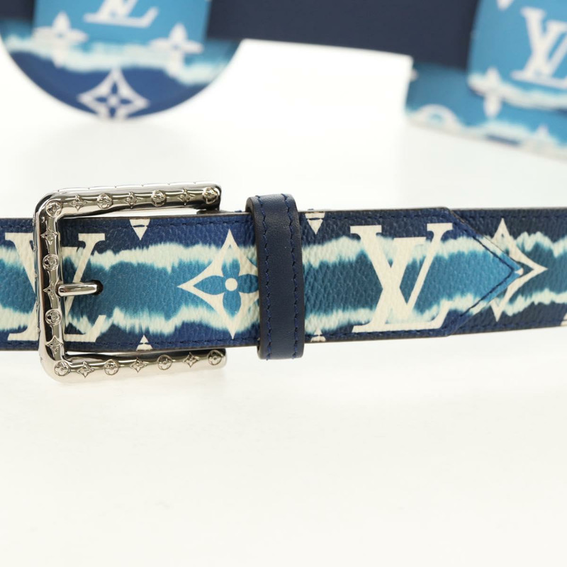 【日本直送】路易威登 Monogram Escal Ceinture 腰帶 37.6"" 藍色 M0253W LV 正品 147571M-19