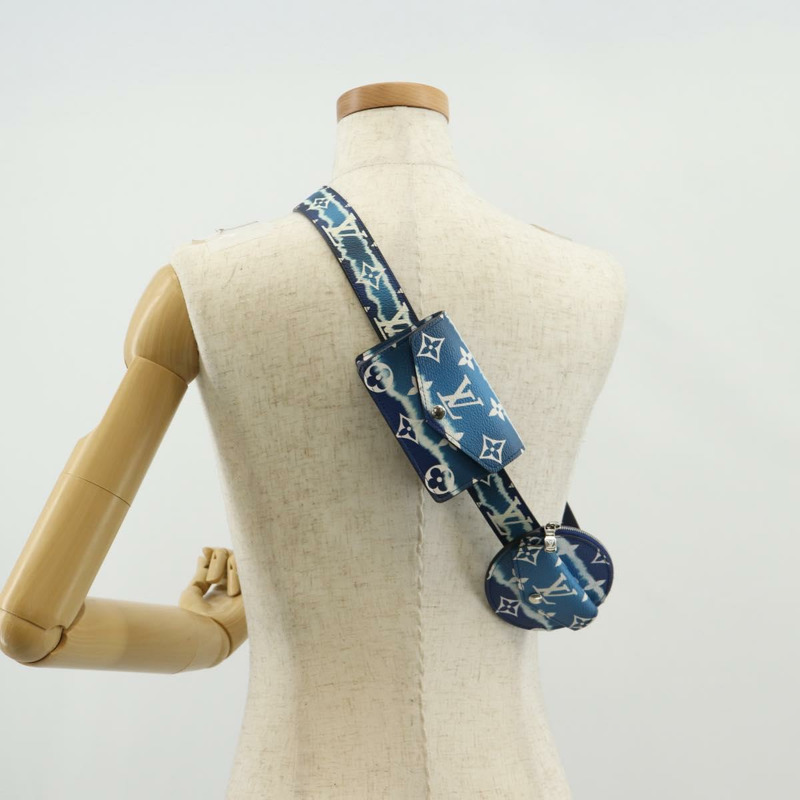 【日本直送】路易威登 Monogram Escal Ceinture 腰帶 37.6"" 藍色 M0253W LV 正品 147571M-24