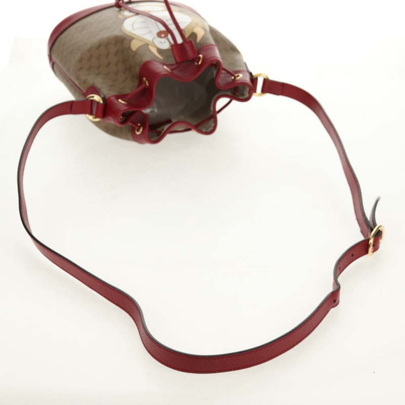 【日本直送】GUCCI Micro GG Supreme Doraemon 聯名手袋 PVC 米色 655597 正品 147572M-7