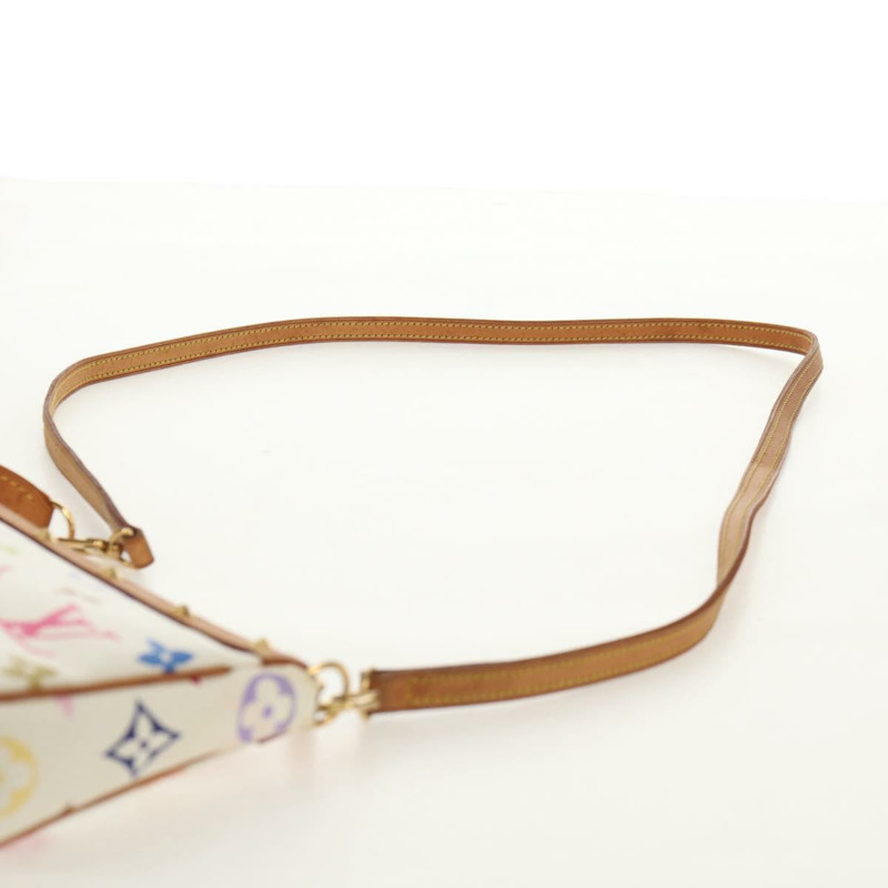 【日本直送】路易威登 (LOUIS VUITTON) 多色 Pochette Accessoires 手拿包 白色 M92649 LV Auth 145617A-13