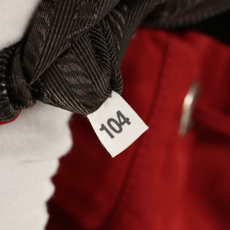 【日本直送】PRADA 雙肩包 尼龍 紅色 銀色 正品 150439V-10