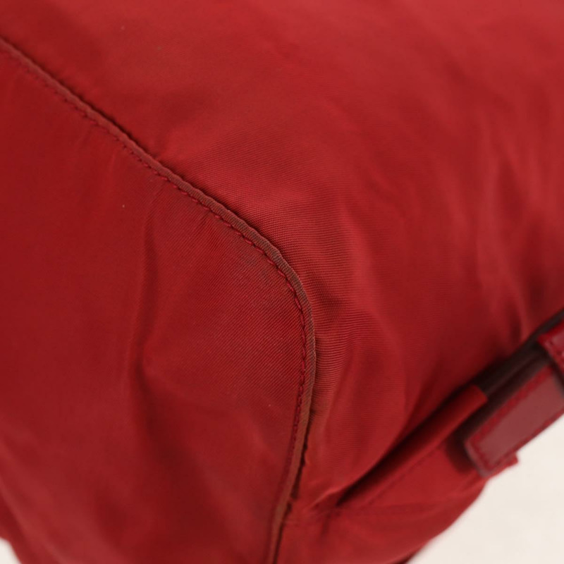 【日本直送】PRADA 雙肩包 尼龍 紅色 銀色 正品 150439V-18